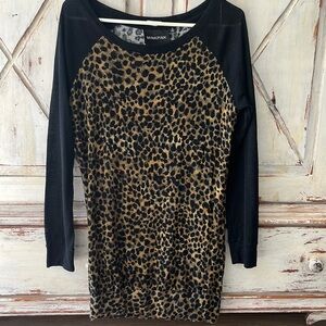 Long leopard tshirt